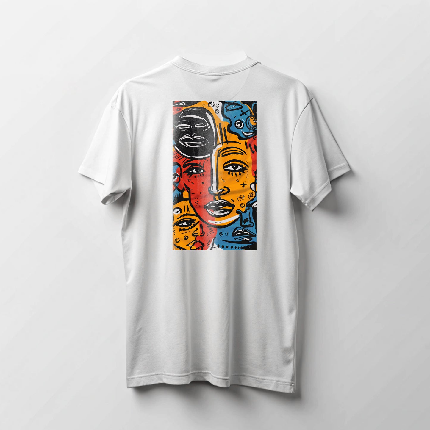 FACES, Unisex T-shirt, Printed both side