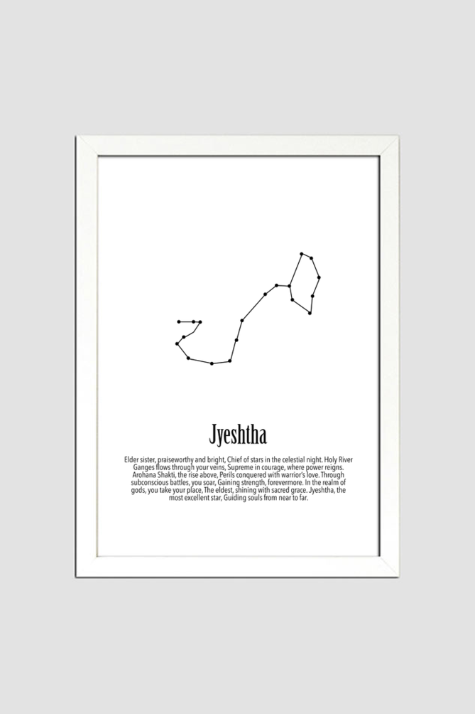 JYESHTHA NAKSHATRA Wall Art Print Poster Framed