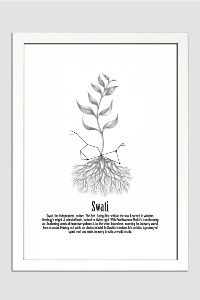SWATI NAKSHATRA Wall Art Print Poster Framed