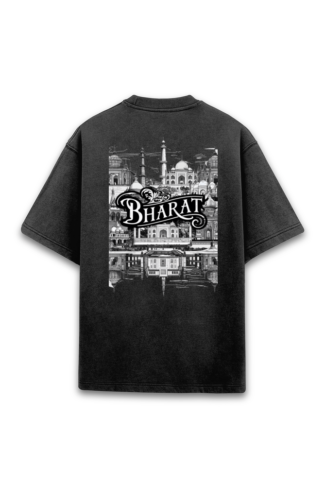BHARAT, Unisex T-shirt, Bio wash, Printed both side