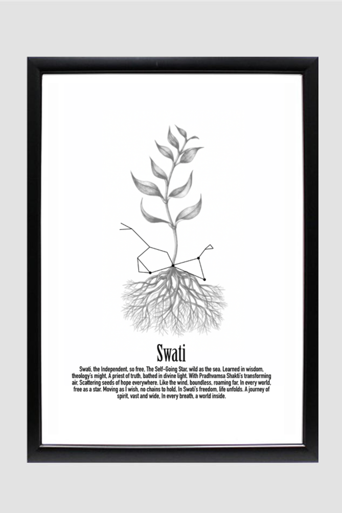 SWATI NAKSHATRA Wall Art Print Poster Framed