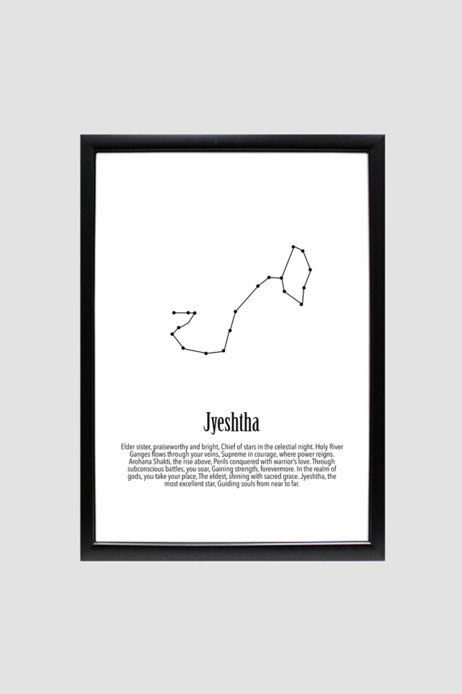 JYESHTHA NAKSHATRA Wall Art Print Poster Framed