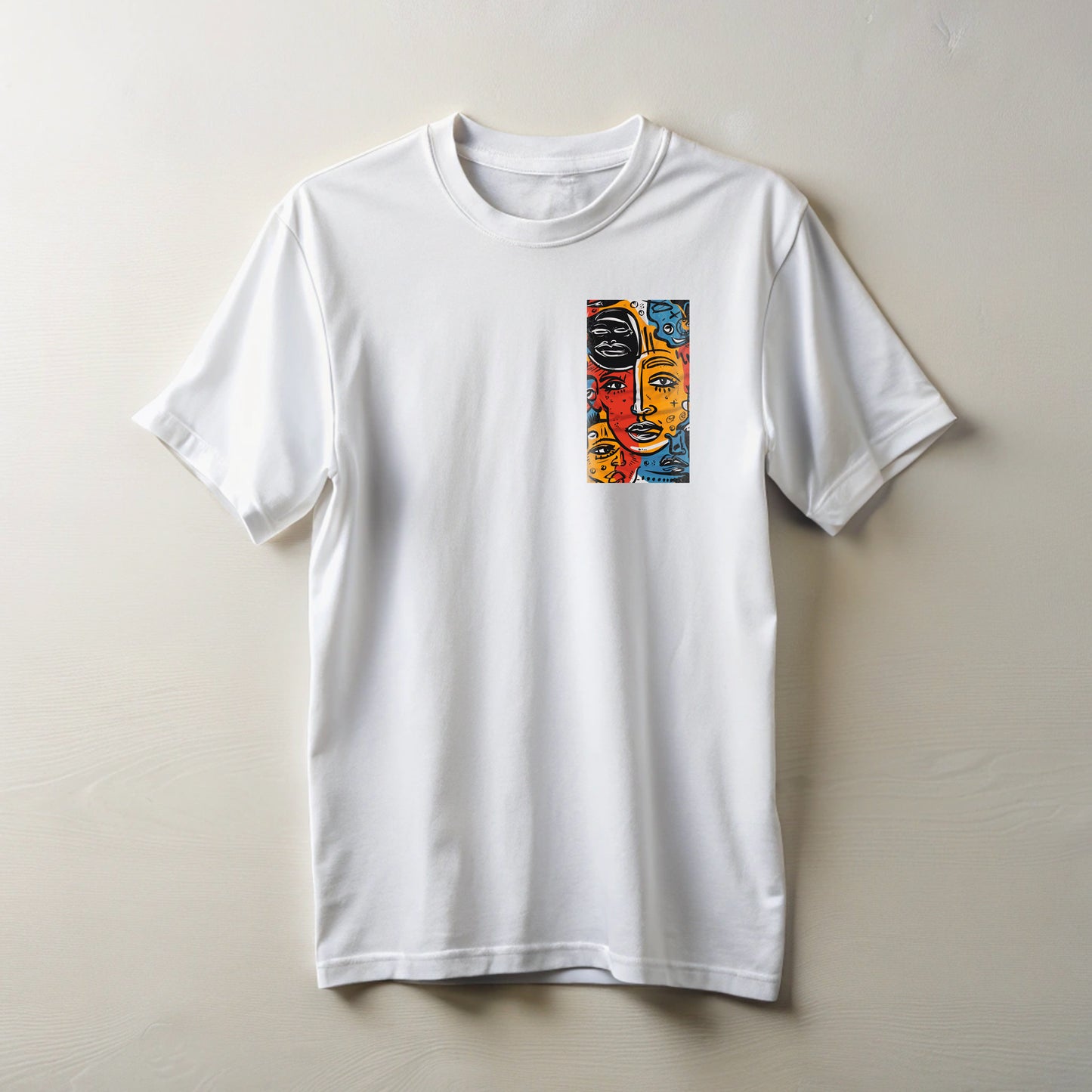 FACES, Unisex T-shirt, Printed both side