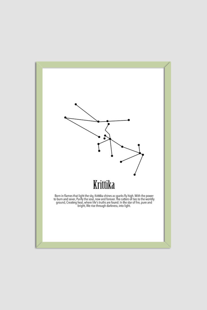 KRITTIKA NAKSHATRA Wall Art Print Poster Framed