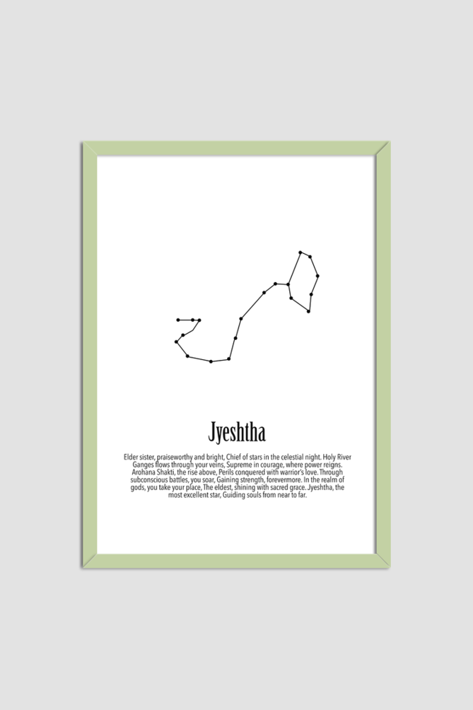 JYESHTHA NAKSHATRA Wall Art Print Poster Framed