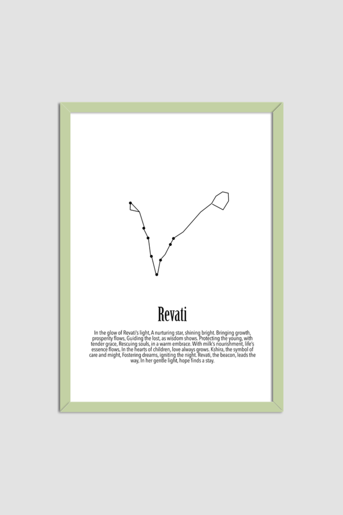 REVATI NAKSHATRA Wall Art Print Poster Framed