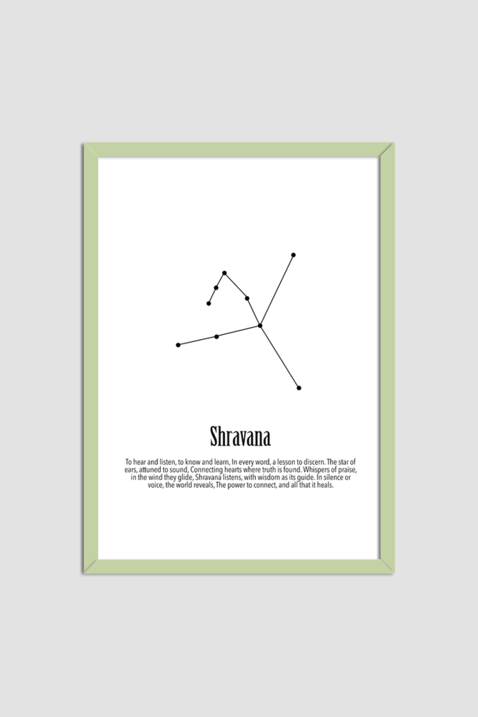 SHRAVANA NAKSHATRA Wall Art Print Poster Framed