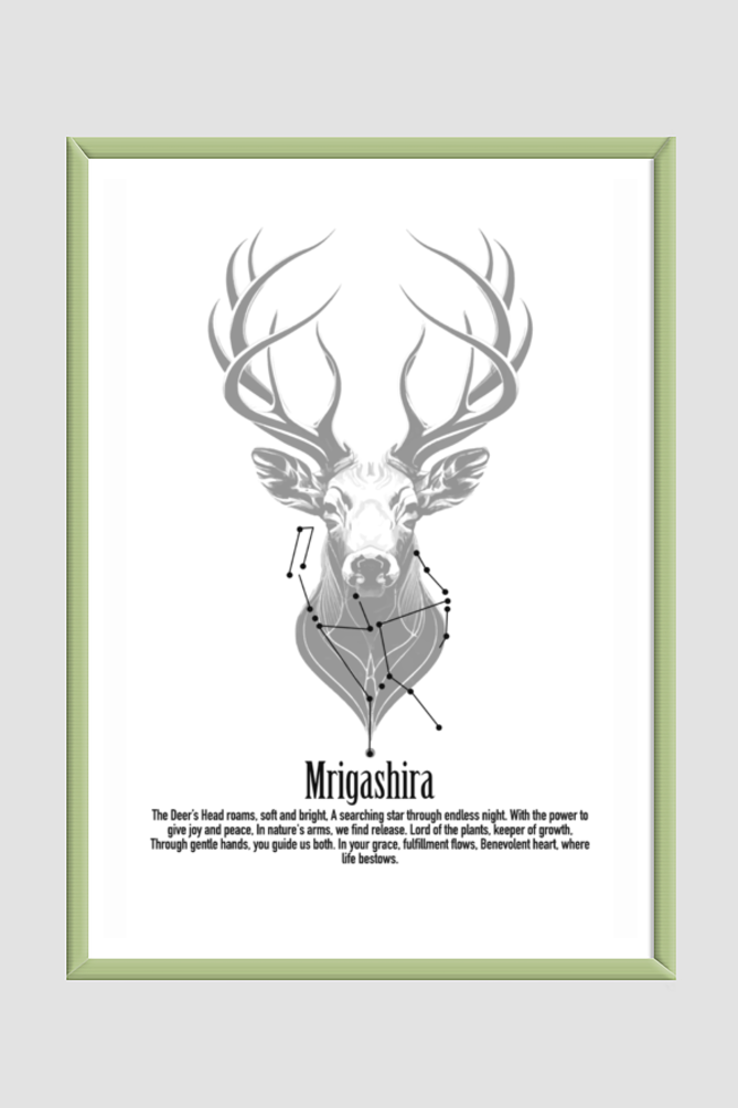 MRIGASHIRA NAKSHATRA Wall Art Print Poster Framed