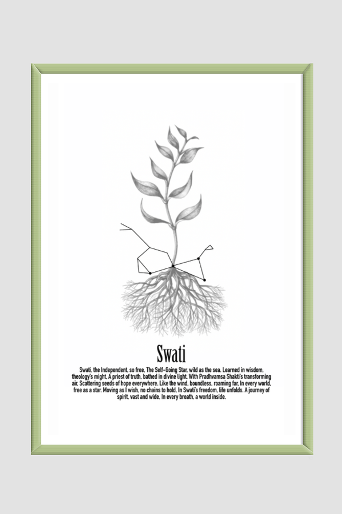 SWATI NAKSHATRA Wall Art Print Poster Framed