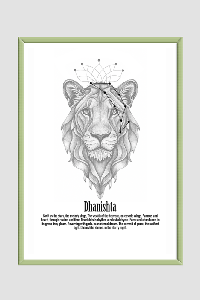 DHANISHTA NAKSHATRA Wall Art Print Poster Framed