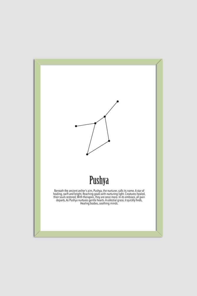 PUSHYA NAKSHATRA Wall Art Print Poster Framed