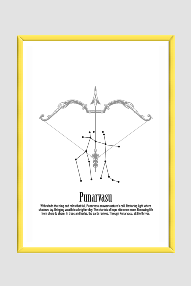 PUNARVASU NAKSHATRA, Wall Art Print Poster Framed