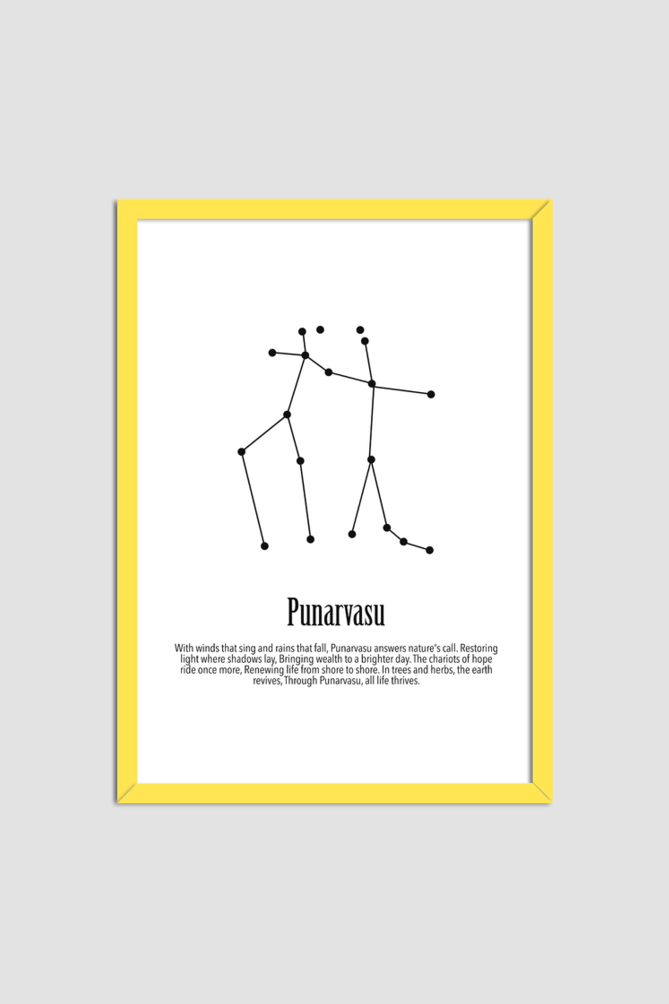 PUNARVASU NAKSHATRA, Wall Art Print Poster Framed