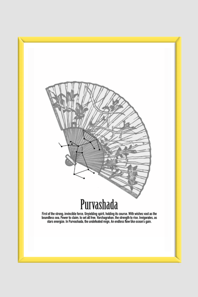 PURVA ASHADHA NAKSHATRA Wall Art Print Poster Framed