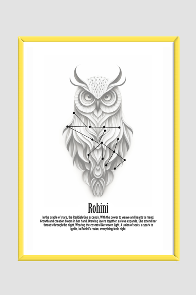 ROHINI NAKSHATRA Wall Art Print Poster Framed