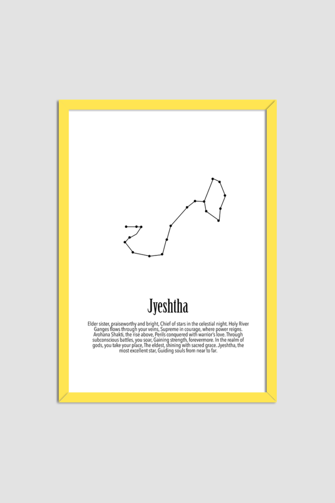 JYESHTHA NAKSHATRA Wall Art Print Poster Framed