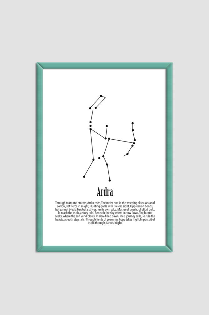 ARDRA NAKSHATRA Wall Art Print Poster Framed