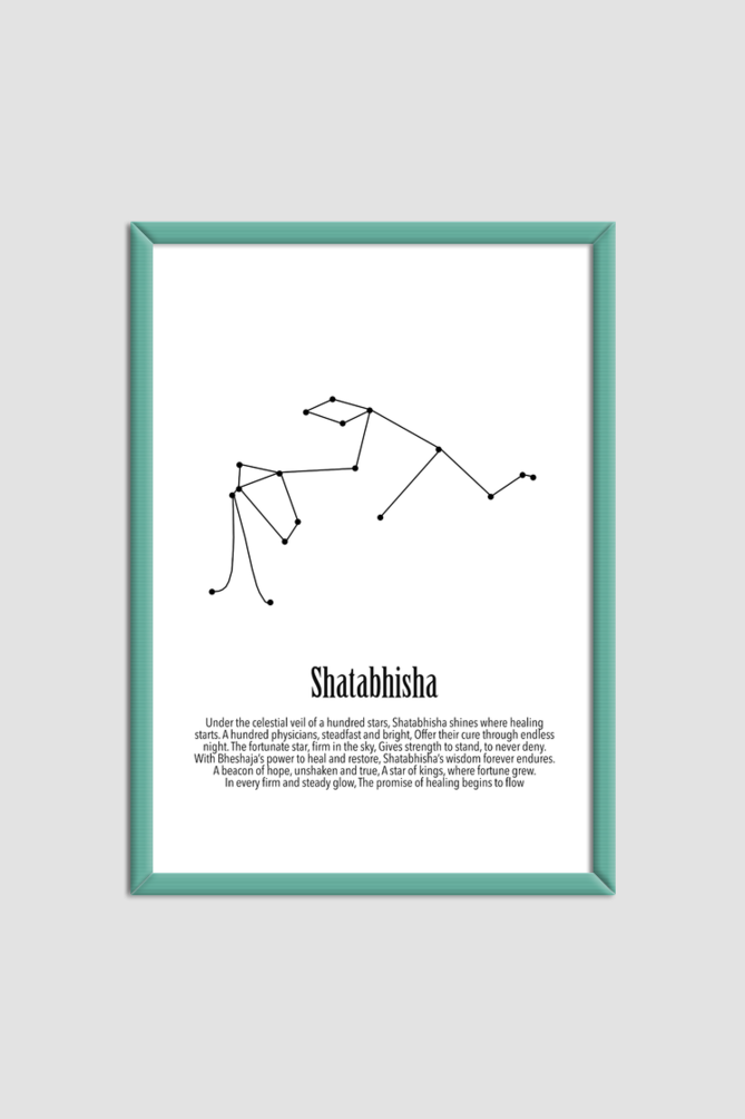 SHATABHISHA NAKSHATRA Wall Art Print Poster Framed