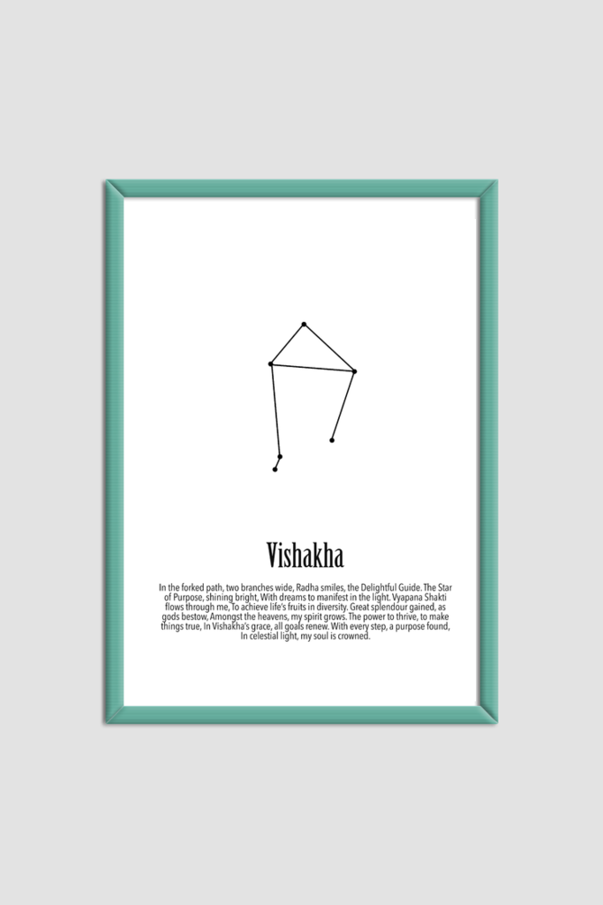 VISHAKHA NAKSHATRA Wall Art Print Poster Framed
