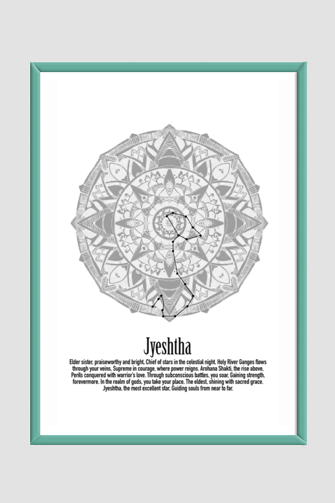 JYESHTHA NAKSHATRA Wall Art Print Poster Framed