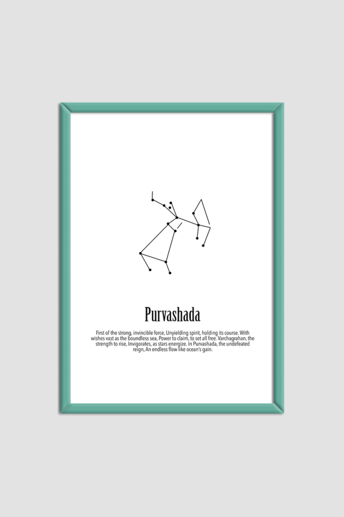 PURVA ASHADHA NAKSHATRA Wall Art Print Poster Framed