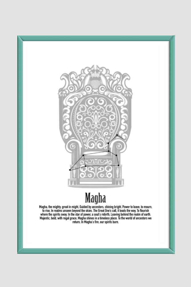 MAGHA NAKSHATRA Wall Art Print Poster Framed