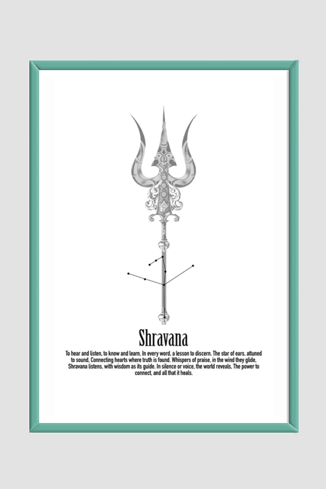 SHRAVANA NAKSHATRA Wall Art Print Poster Framed