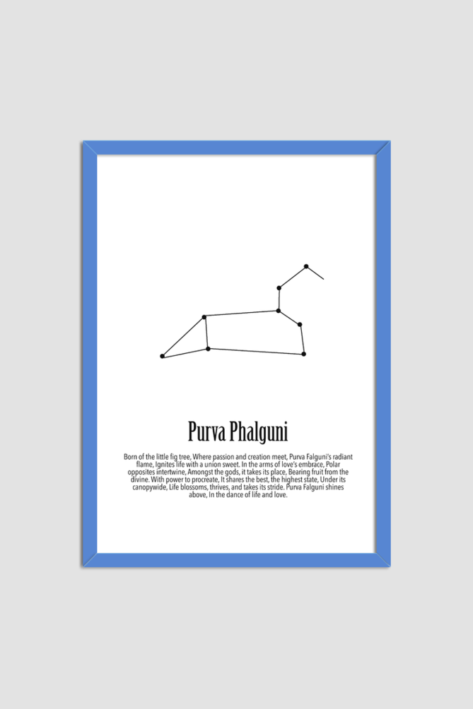 PURVA PHALGUNI NAKSHATRA Wall Art Print Poster Framed