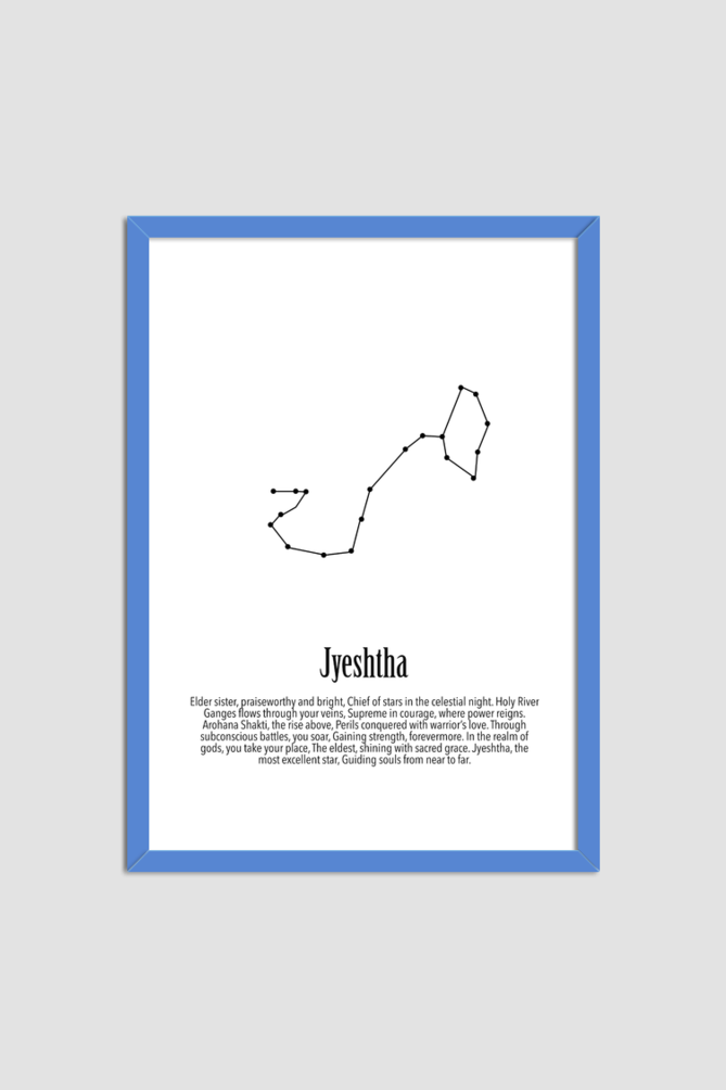 JYESHTHA NAKSHATRA Wall Art Print Poster Framed