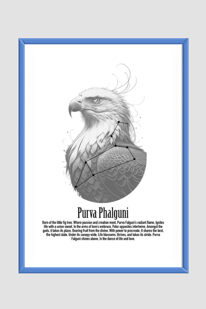 PURVA PHALGUNI NAKSHATRA Wall Art Print Poster Framed