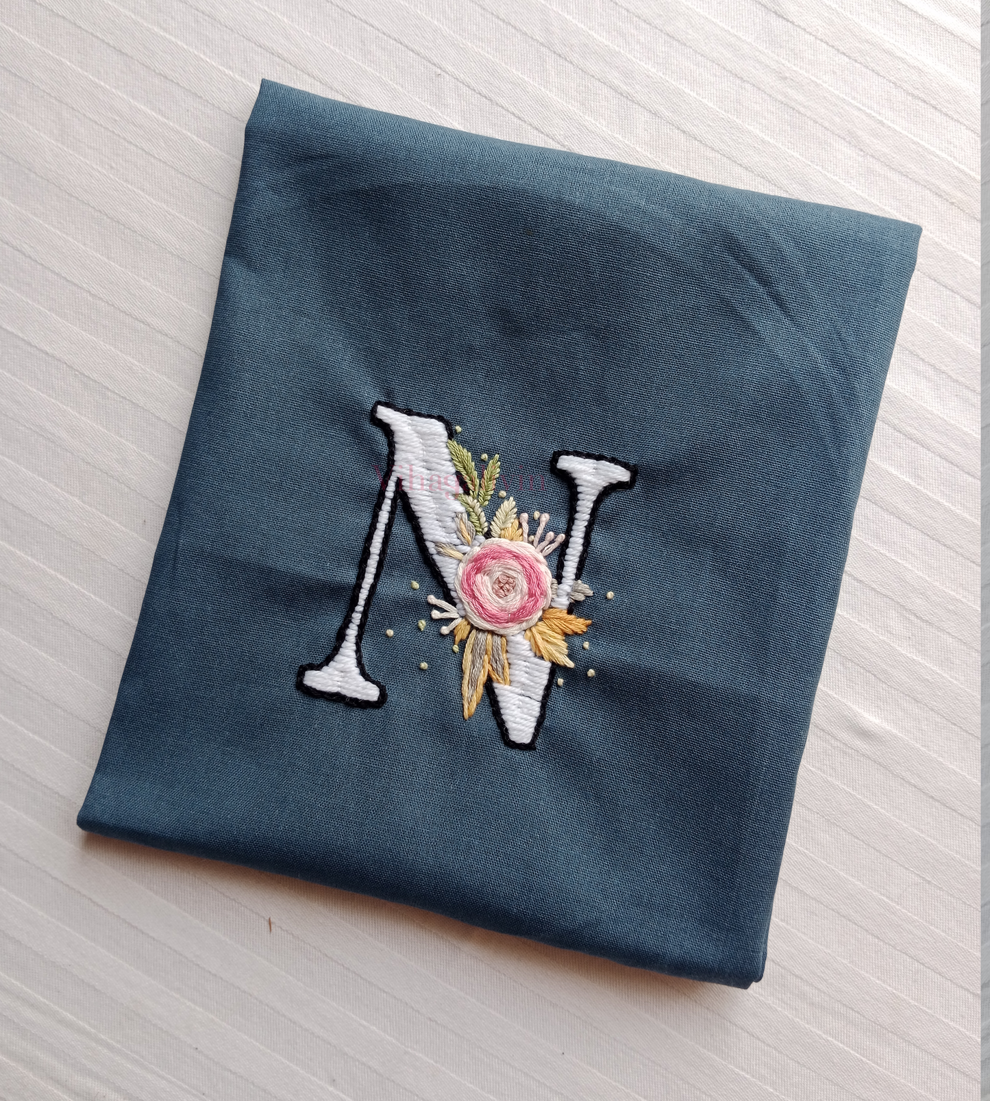 N Embroidery Patch (Handmade)
