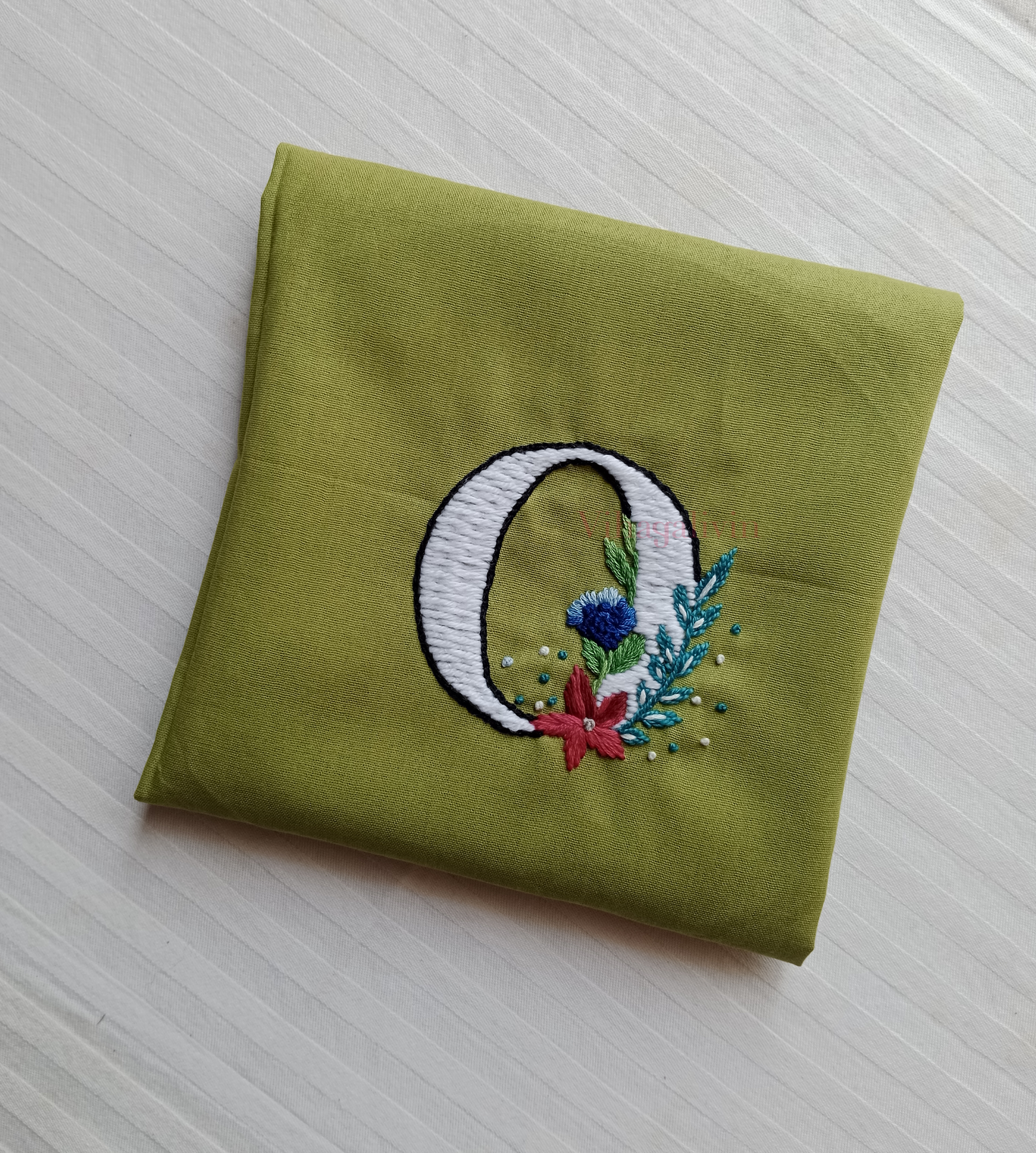 O Embroidery Patch (Handmade)