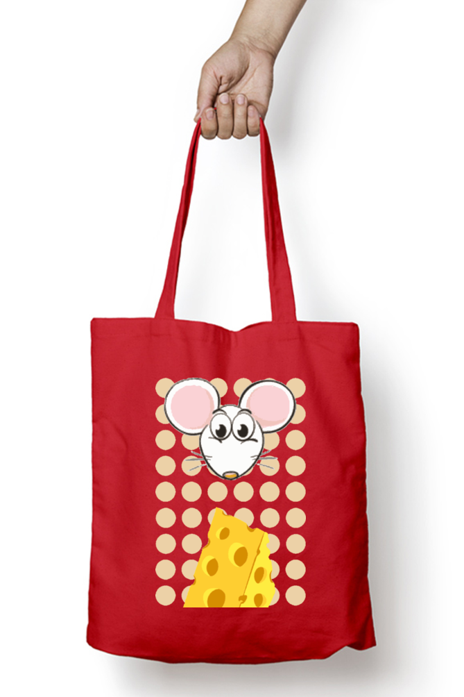 Cotton Printed Tote bag with Zipper