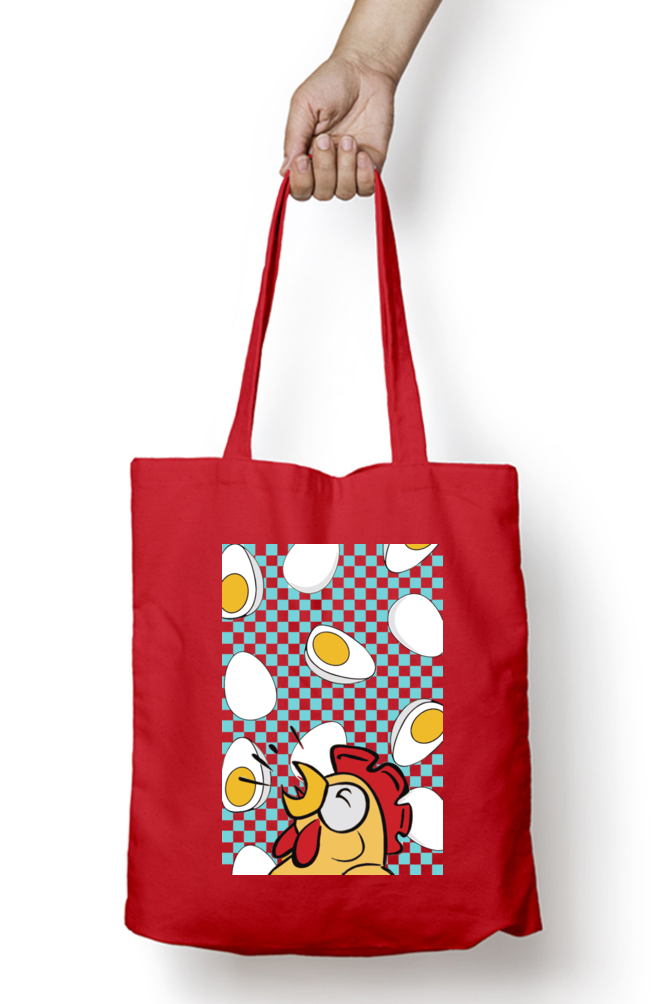 Cotton Printed Tote bag with Zipper