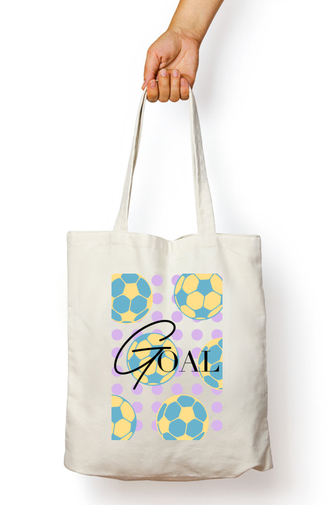 Cotton Printed Tote bag with Zipper