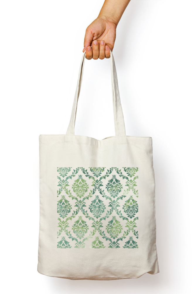 Cotton Printed Tote bag with Zipper