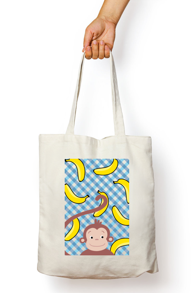 Cotton Printed Tote bag with Zipper