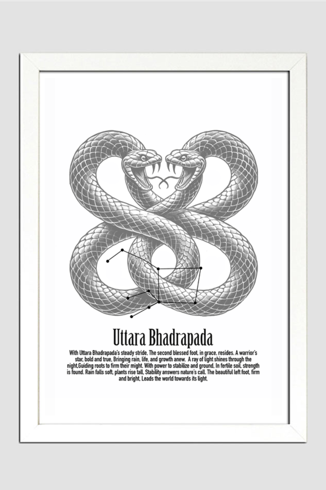 UTTARA BHADRAPADA NAKSHATRA Wall Art Print Poster Framed