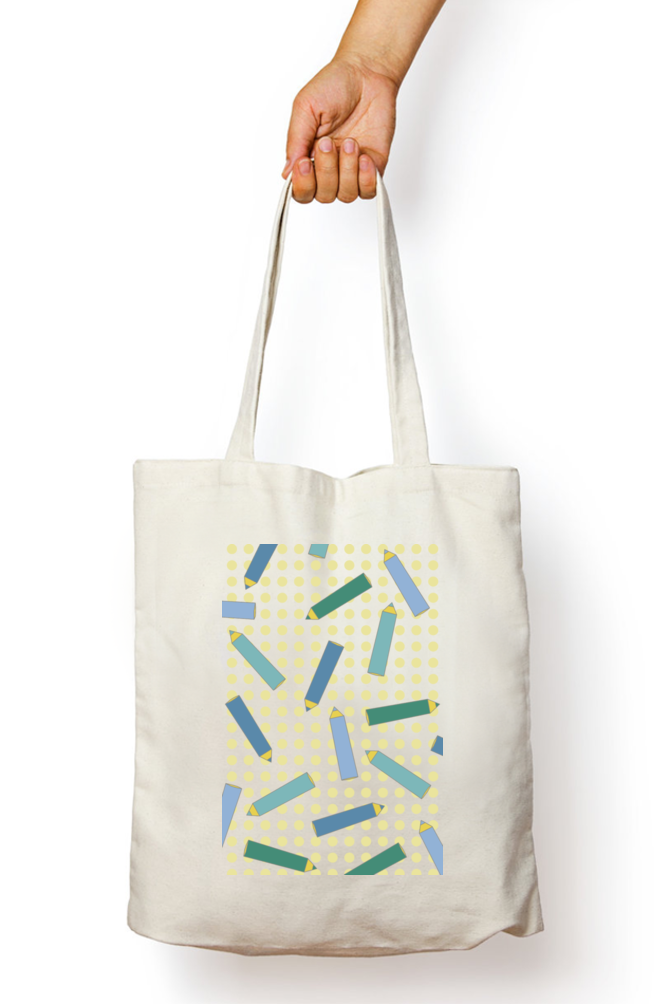 Cotton Printed Tote bag with Zipper