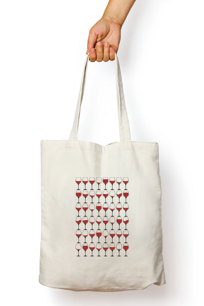 Cotton Printed Tote bag with Zipper