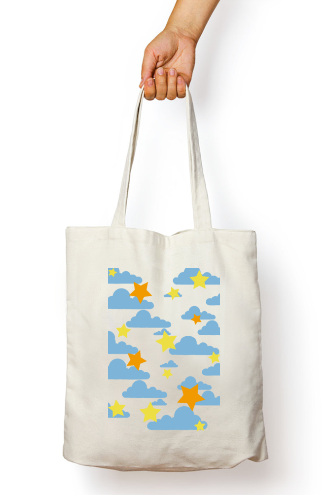 Cotton Printed Tote bag with Zipper