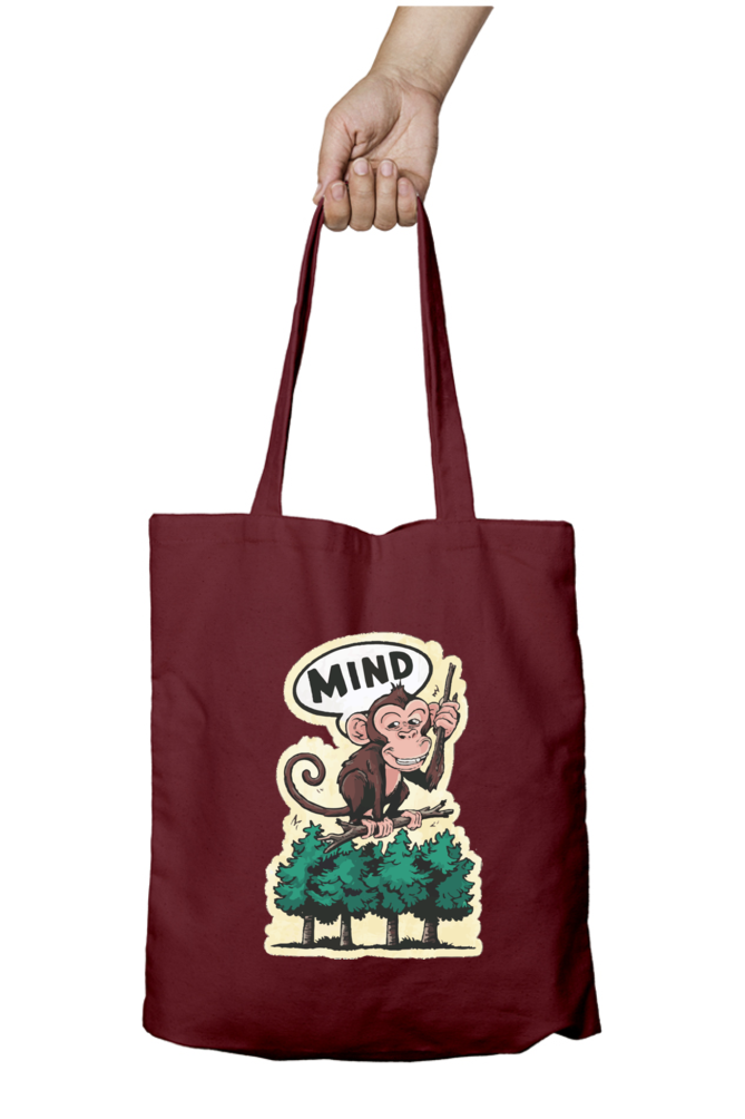 Cotton Printed Tote bag with Zipper