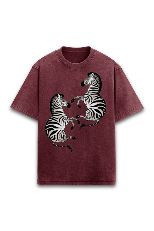 ZEBRA, Unisex T-shirt, Bio wash, Printed both side