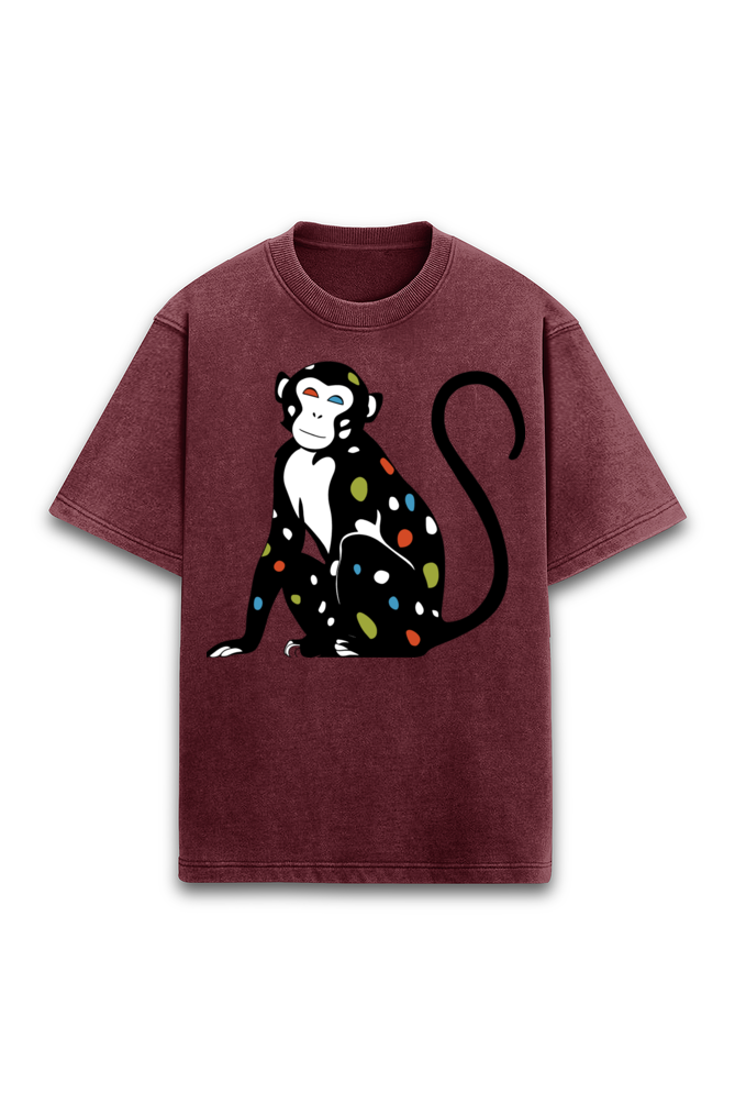 MONKEY, Unisex T-shirt, Bio wash, Printed both side