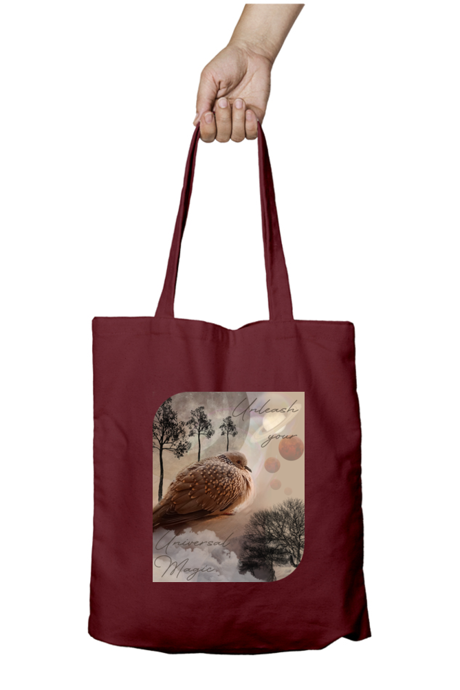 Cotton Printed Tote bag with Zipper