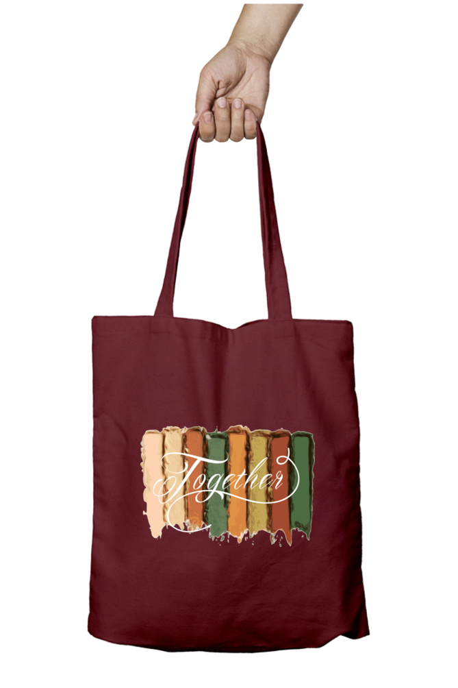 Cotton Printed Tote bag with Zipper