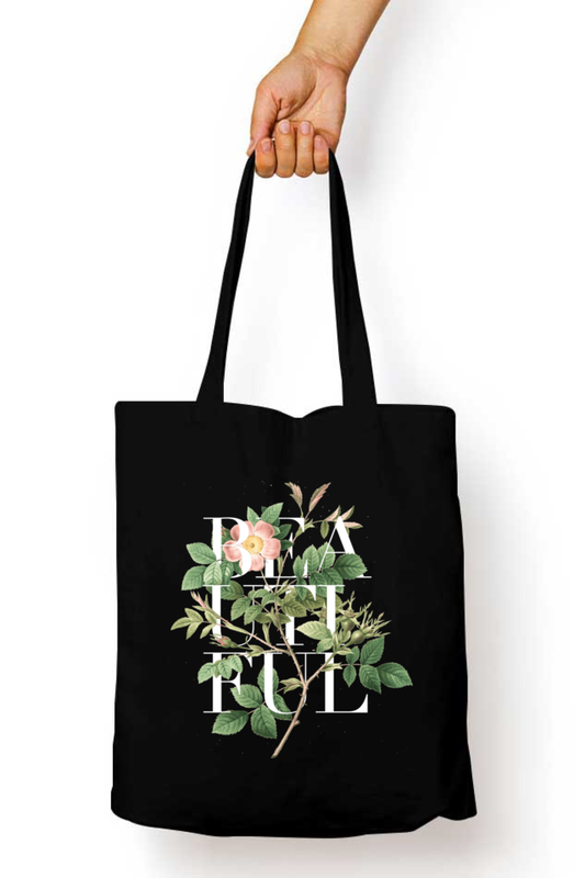 Cotton Printed Tote bag with Zipper