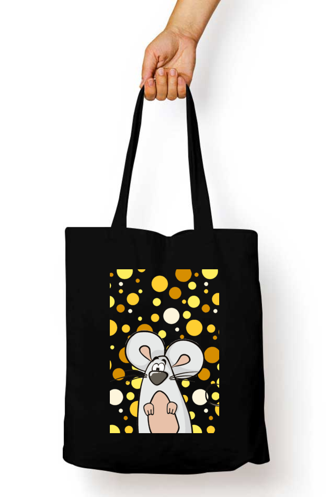 Cotton Printed Tote bag with Zipper