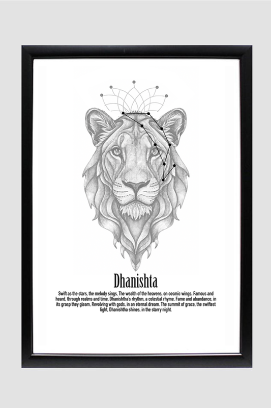 DHANISHTA NAKSHATRA Wall Art Print Poster Framed