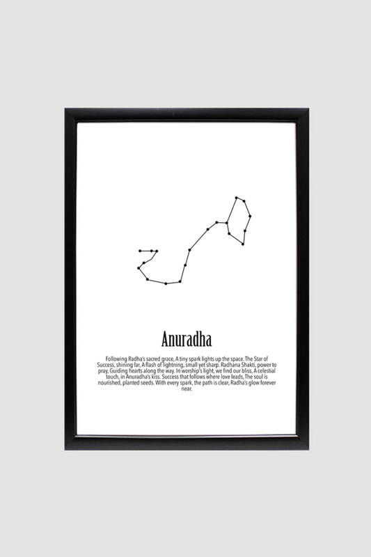 ANURADHA NAKSHATRA Wall Art Print Poster Framed